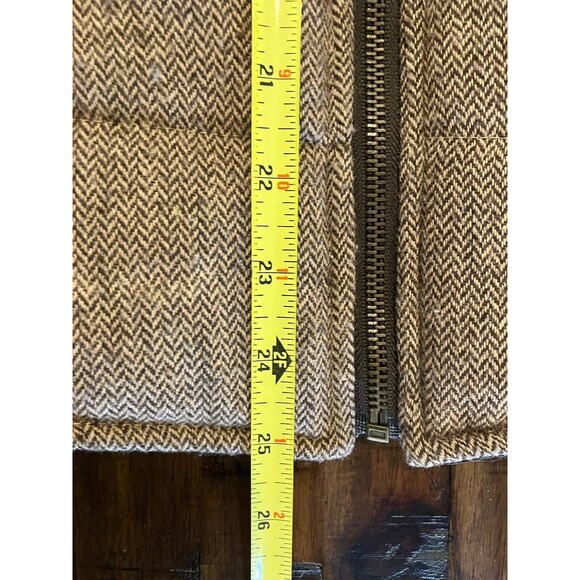 BB Dakota Faux Fur Collar Knit Back Vest Womens Size XL Full Zip Wool Blend - Picture 7 of 7